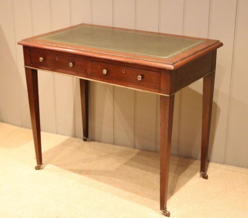 Edwardian Mahogany Writing Table Desk
