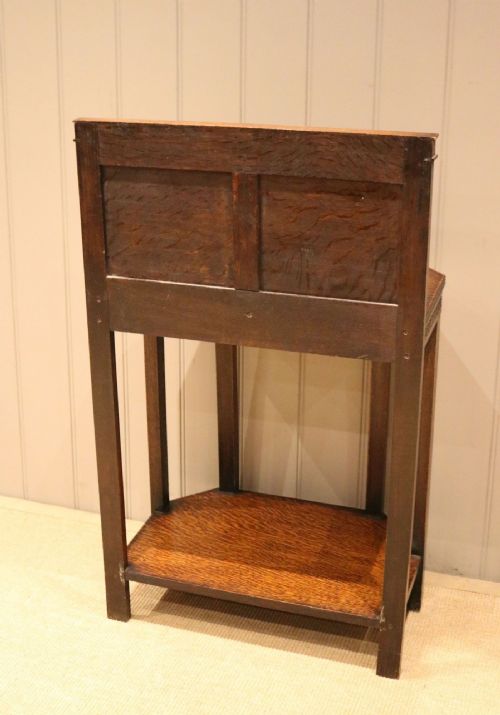 OAK TWO TIER HALL TABLE - ADDITIONAL PHOTO 9