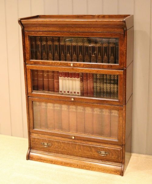 Oak Globe Wernicke Style Stacking Bookcase