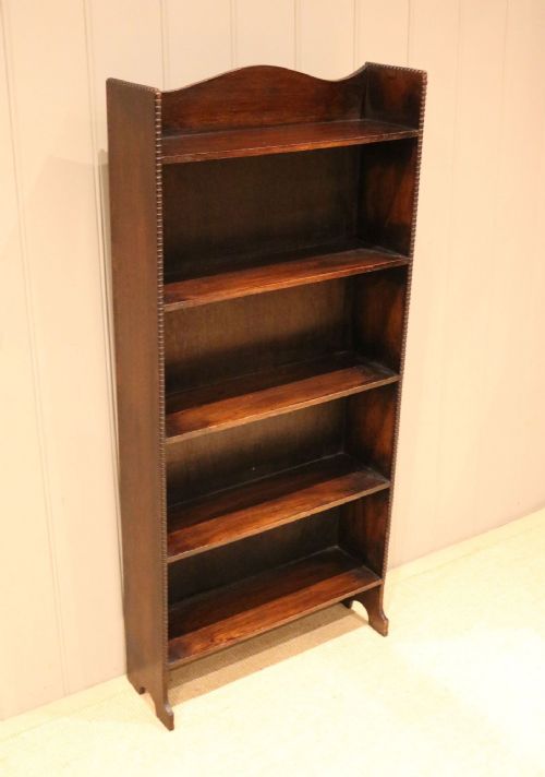 fig 1. Oak Open Bookcase