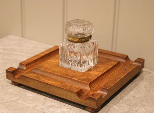 SOLID OAK INK STAND - ADDITIONAL PHOTO 8