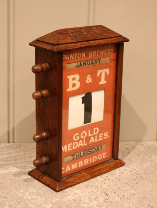 Late 19th Century Pantons Brewery Desk Calendar