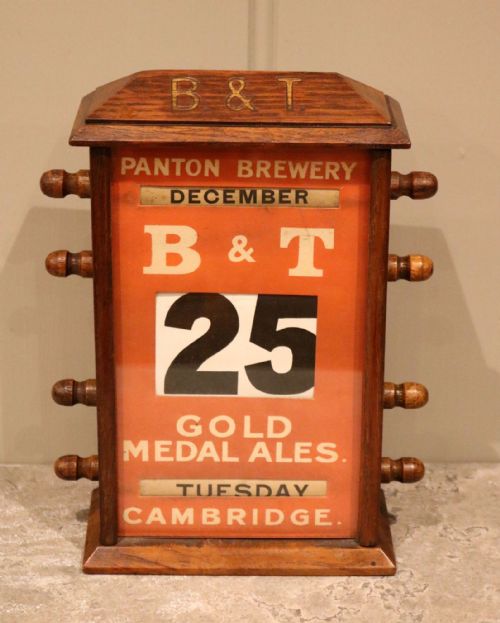 fig 1. Late 19th Century Pantons Brewery Desk Calendar