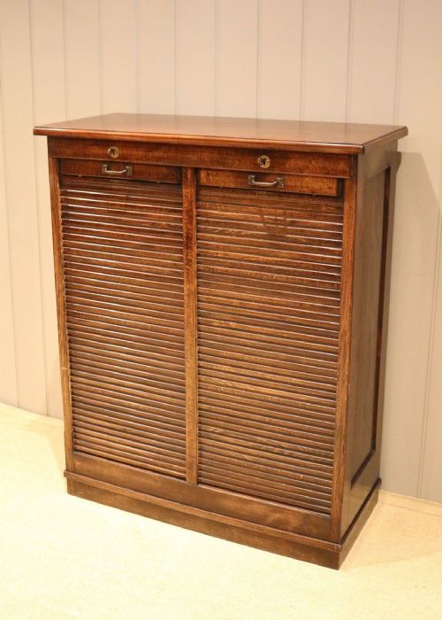 Mahogany & Beech Double Filing Cabinet