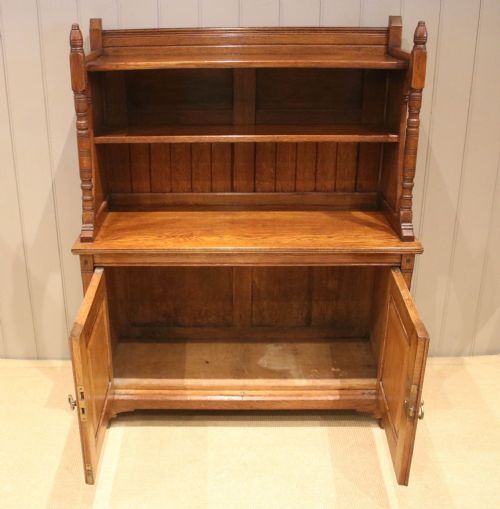 OAK ARTS CRAFTS SIDE CABINET - ADDITIONAL PHOTO 3
