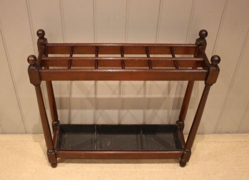 Edwardian Mahogany Stick Stand