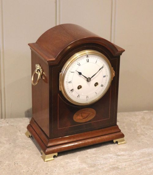 fig 2. Mahogany & Inlay Mantel Clock