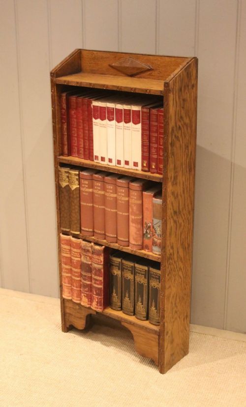 Solid Oak Open Bookcase