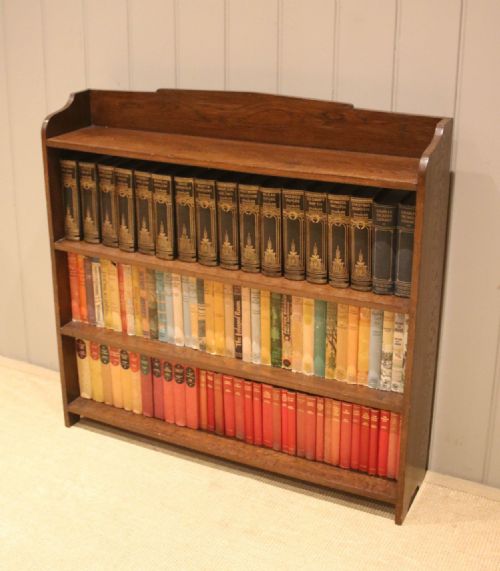 Low Oak Open Bookcase