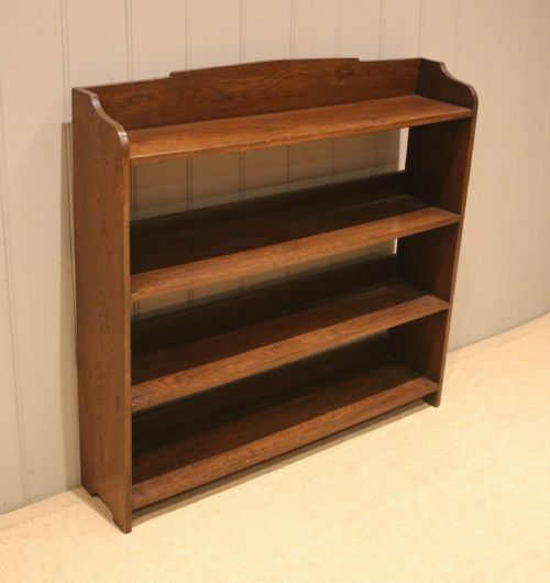 fig 1. Low Oak Open Bookcase