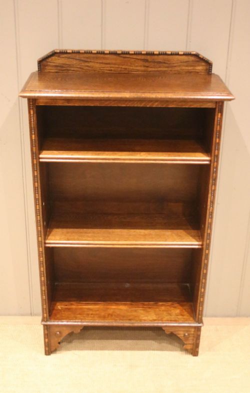 fig 1. Small Proportioned Oak Open Bookcase
