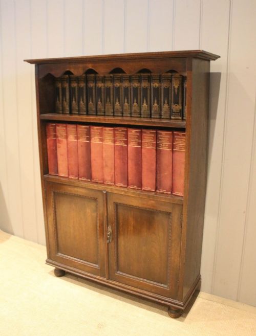 Oak Cabinet Bookcase