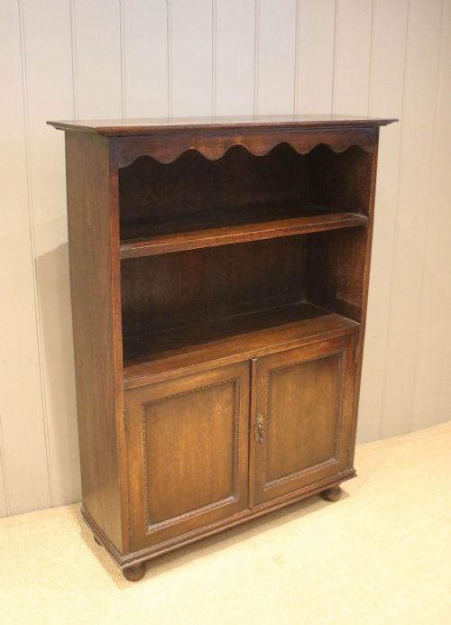 fig 1. Oak Cabinet Bookcase