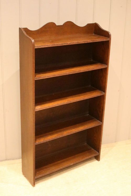 fig 1. Oak Open Bookcase