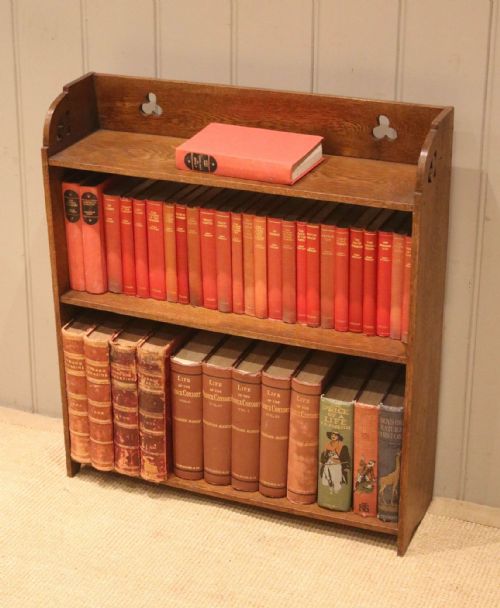 Low Open Oak Bookshelves
