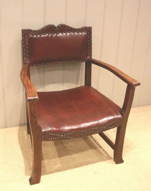 fig 1. Low Leather Fireside Chair
