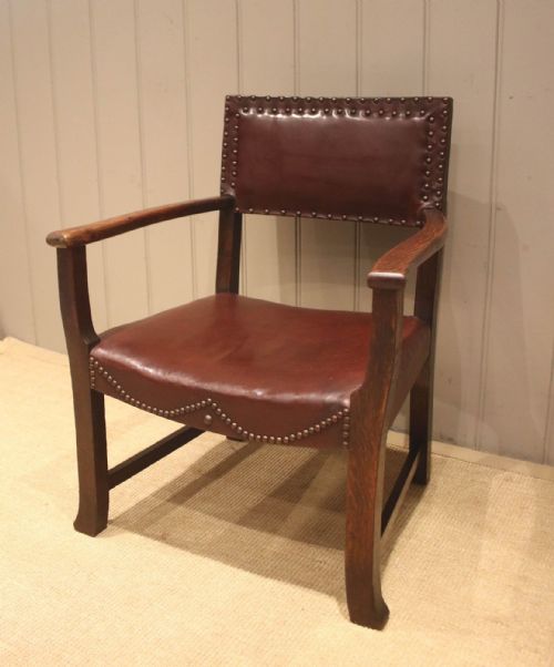 fig 1. Low Leather Fireside Chair