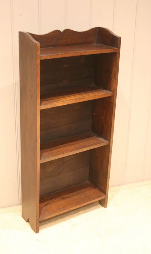 fig 1. Small Proportioned Oak Open Bookcase