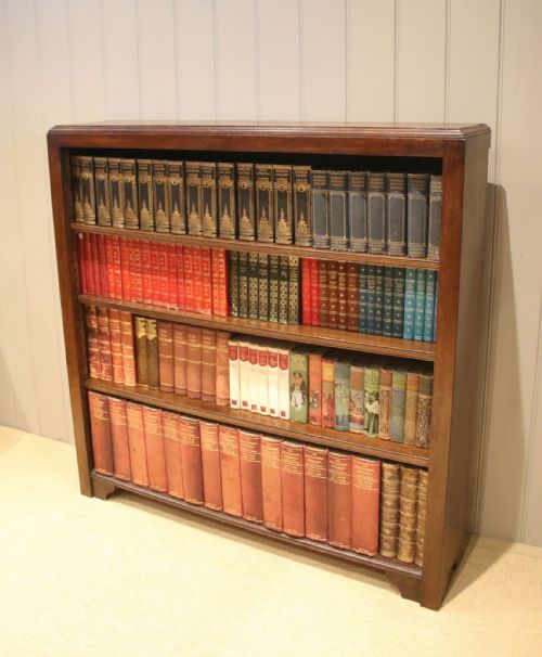 Large Oak Open Bookcase