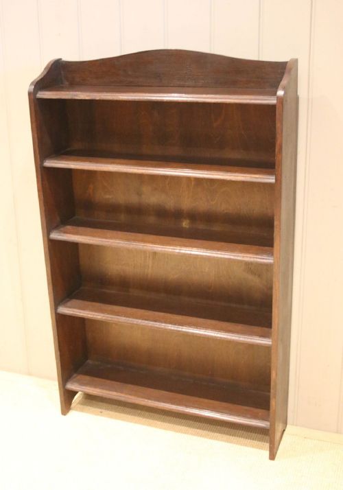 fig 1. Oak Open Bookcase
