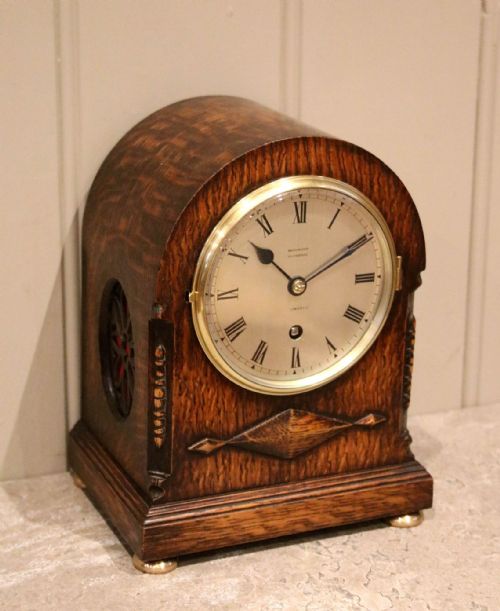 fig 2. Oak Dome Top Mantel Clock