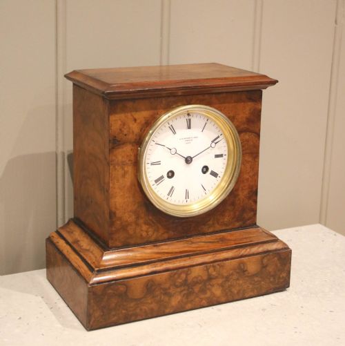 fig 2. Burr Walnut Mantel Clock