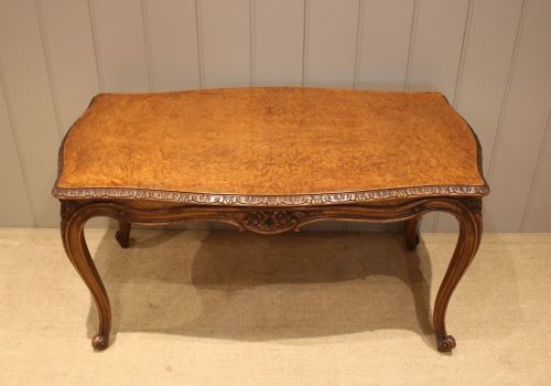 Low Burr Wanut Table