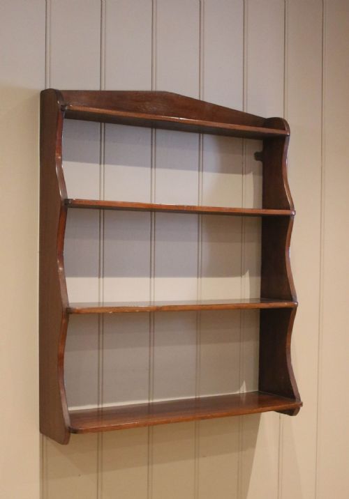 Late 19th Century Mahogany Waterfall Wall Shelves