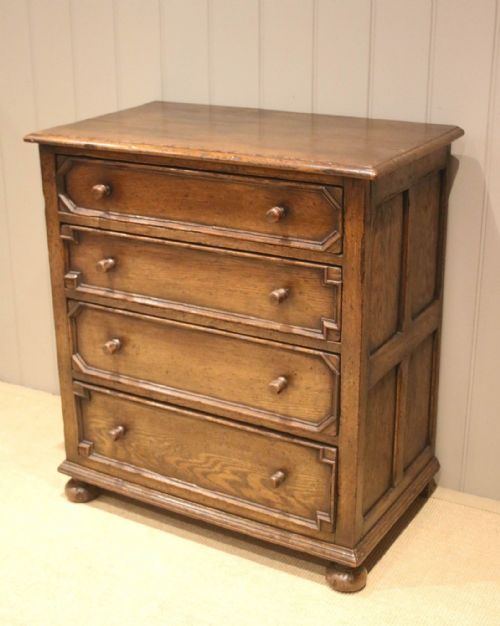 fig 1. Solid Oak Chest Of Drawers