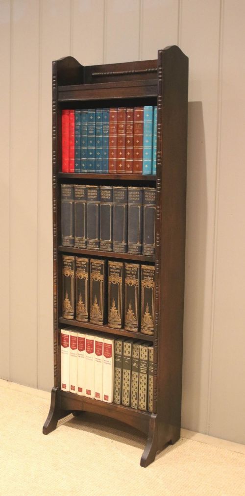 Dark Oak Open Bookcase