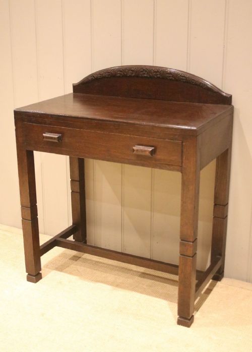 Art Deco Dark Oak Side Table