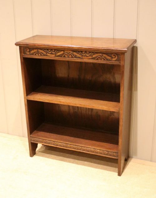 fig 1. Oak Open Bookcase