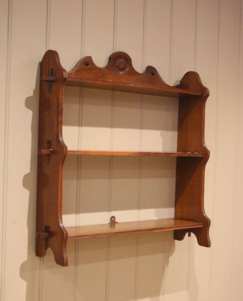 Edwardian Walnut Wall Shelves