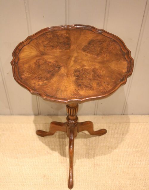 Walnut Pedestal Wine Table