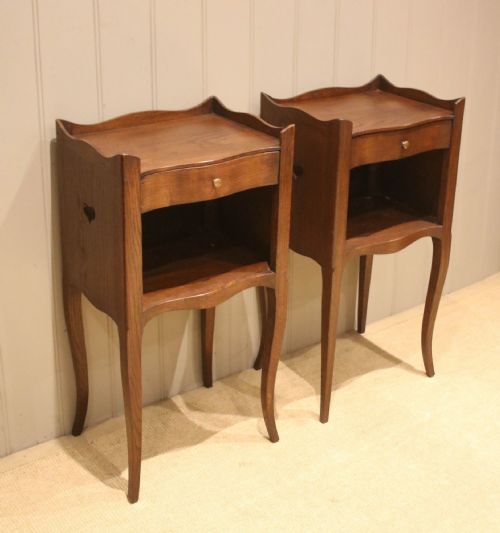 Pair of Oak Bedside Tables