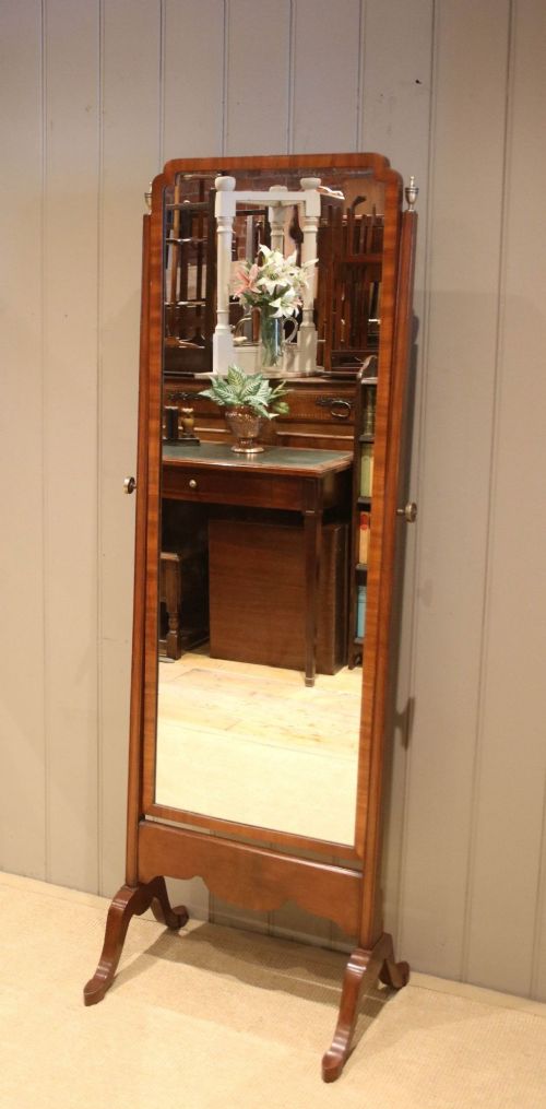 fig 1. Mahogany Cheval Mirror