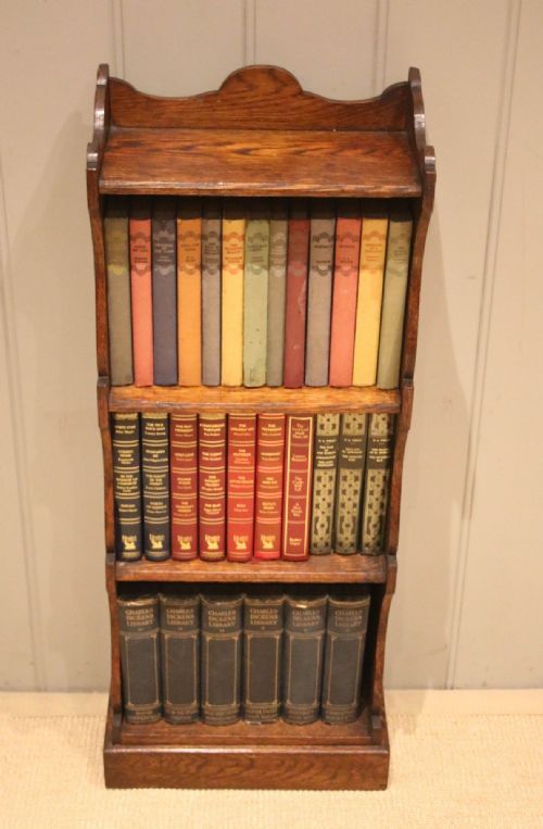 Small Oak Open Bookcase