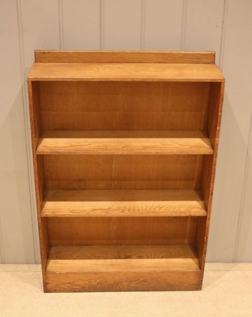 fig 1. Light Oak Open Bookcase