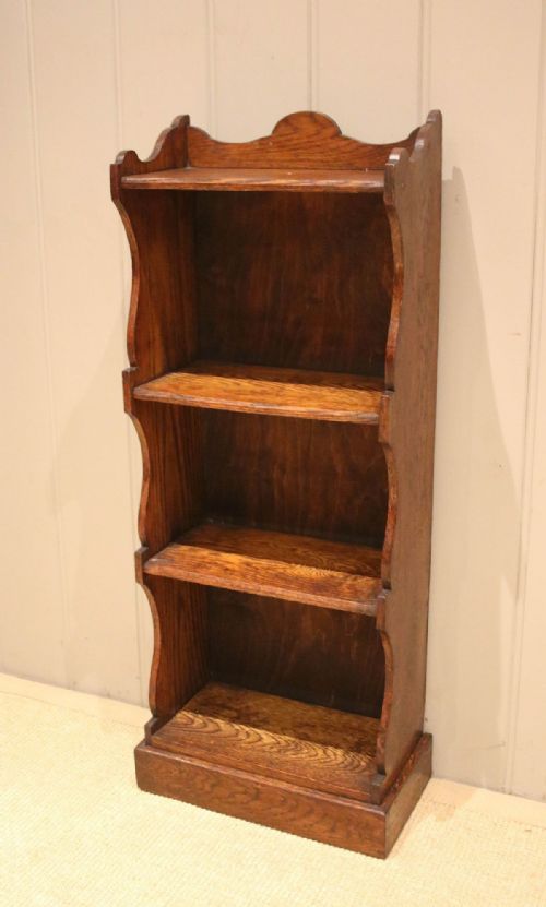 fig 1. Small Oak Open Bookcase