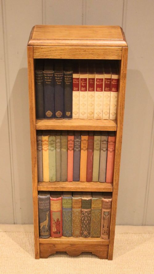 Small Proportioned Light Oak Open Bookcase