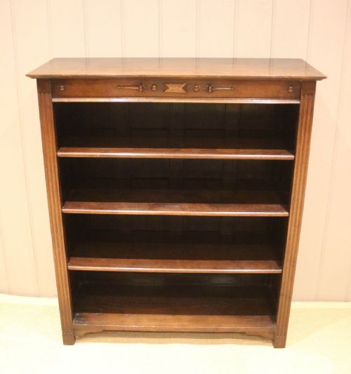 fig 1. Oak Open Bookcase