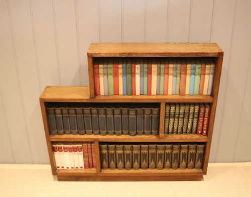 Art Deco Oak Open Sectional Bookshelves