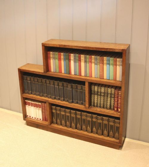 fig 1. Art Deco Oak Open Sectional Bookshelves