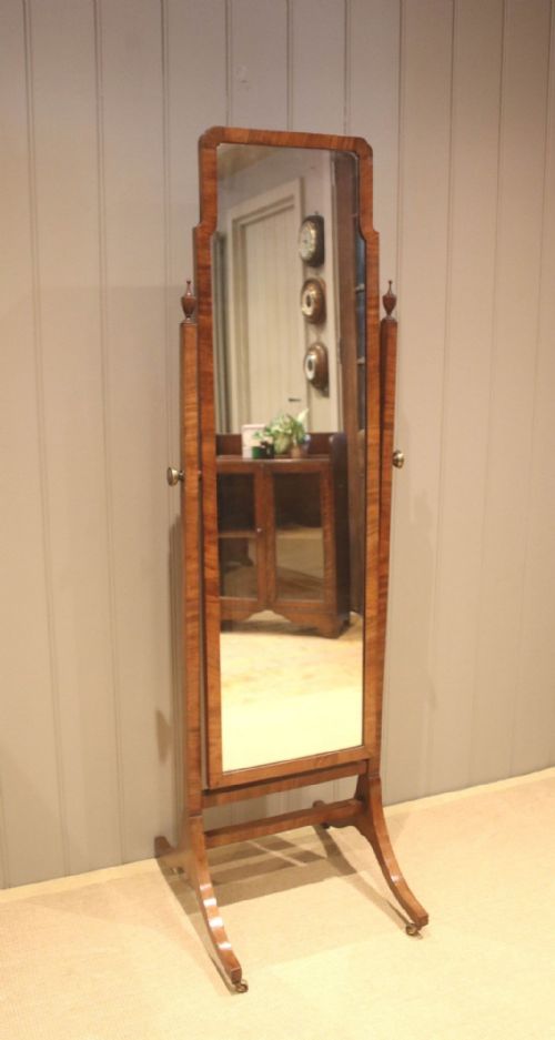 Mahogany Cheval Mirror