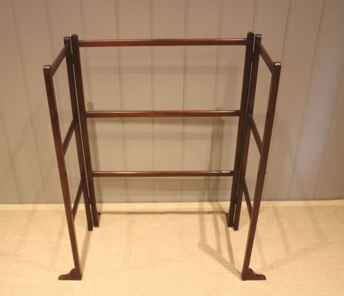 Mahogany Folding Towel Rail