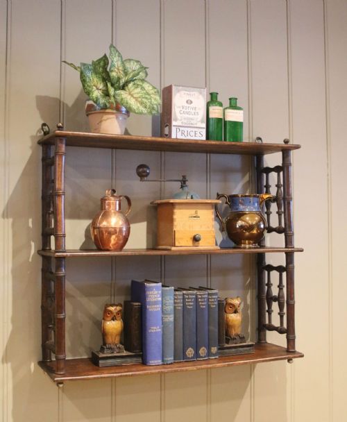 fig 1. French Beechwood Wall Shelves