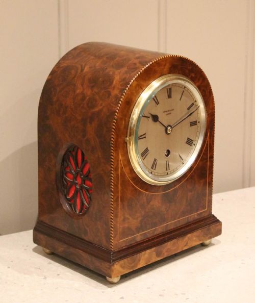 fig 1. Walnut Dome Top Mantel Clock