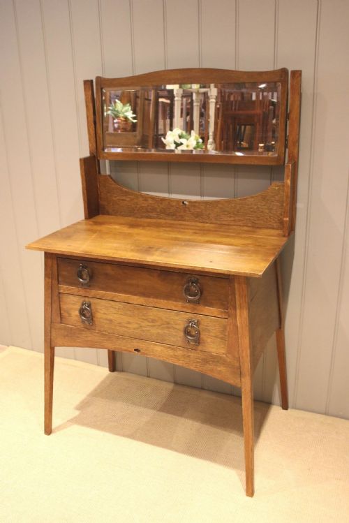 fig 1. Arts & Crafts Solid Oak Dressing Chest