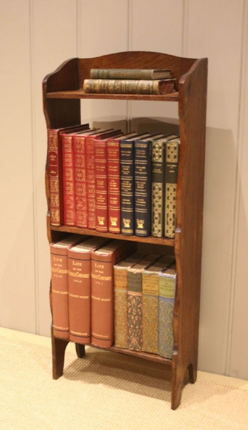 Small Oak Open Bookcase