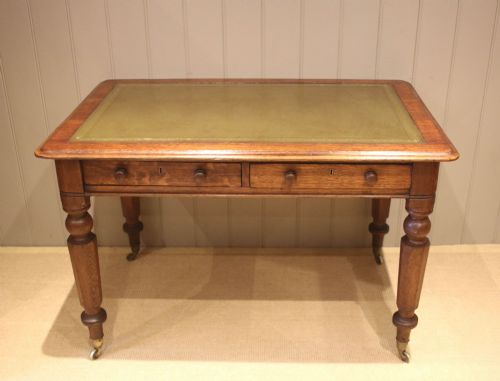 Solid Oak Writing Table